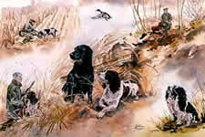 Watercolours Painting of  a